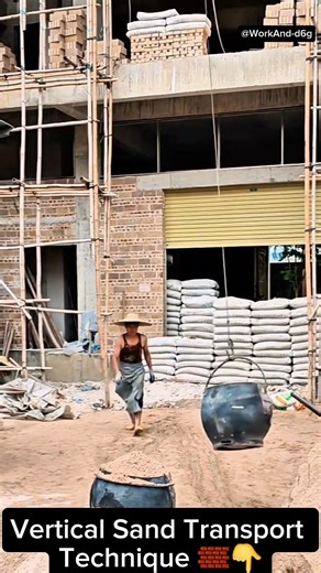 Vertical Sand Transport Technique 🧱👇