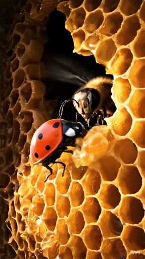 Snagging some sweet honey for the family🐞