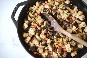 Chestnut Stuffing or Dressing + Recipe Video | Our Gabled Home