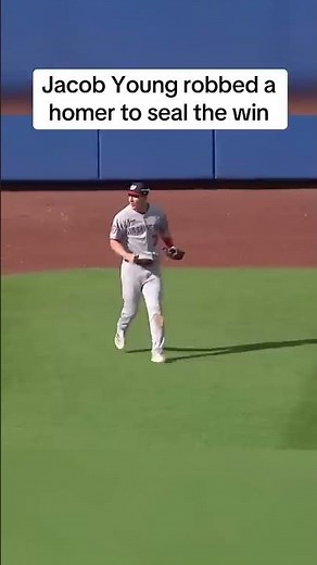 Down 3-2 in the 9th, Mets thought they had the game-tying home run ... then Jacob Young happened🔥