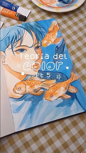 Teoría del color pt.5 ✨️ Colores complementarios #colortheory #colores #arttutorial #arttips