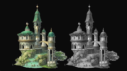 【3dmax教程】城堡制作教程！耗时两小时！从零搭建全过程！3dmax零基础入门教程，全程干货无废话！