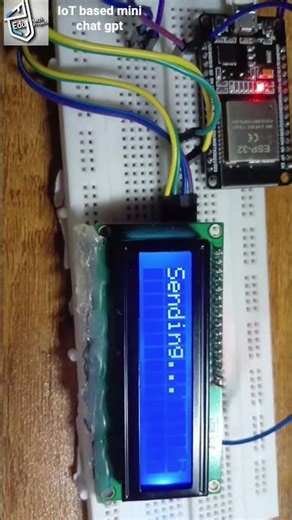IoT based mini CHAT GPT project #iot #project #chatgpt #india #esp32project #esp32 #i2c #unique