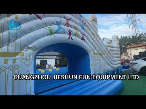 MEGA Inflatable City ADVENTURE! 🤯 The Largest Bounce House You've Ever Seen
