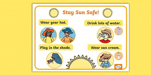 Stay Sun Safe Display Poster