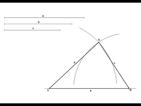 Scalene triangle given its sides