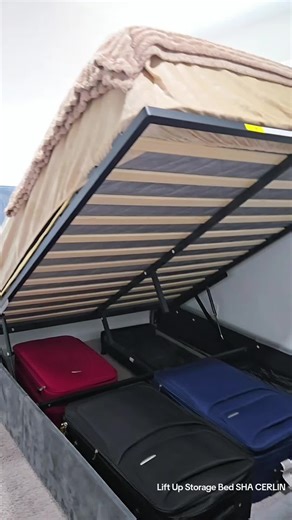 Maximize Space with the Lift Up Storage Bed SHA CERLIN