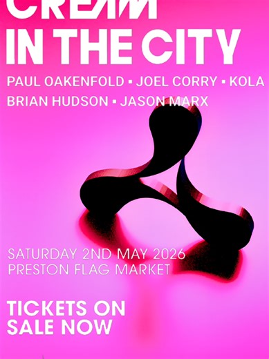 After last year’s epic Weekender, thanks to your support, we've gone up a gear. On Saturday 2nd May, iconic worldwide dance brand, Cream, will take over the Flag Market with a full production show, co-headlined by global legend Paul Oakenfold and the awesome Joel Corry, backed by Cream resident, Kola, and local support. Twice voted the world’s number one DJ, Paul Oakenfold was the first global superstar DJ, paving the way from Ibiza and Glastonbury to smash Las Vegas residencies. He’s not only a