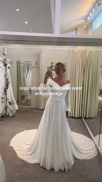 5 Elegant Wedding Dresses for Arm Coverage