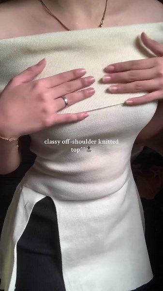 Stylish Off-Shoulder Knitted Top Recommendations