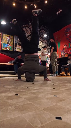 Davey’s Delicious Bagels on Instagram: "Open Practice at Davey’s! Yep. We host all kinds of events for your pleasure. Nice collab with @neustalgicgrooves and @iamjtubbs for the kids, bboys and bgirls, and beginners if you’re interested in learning more about Hip Hop, breaking, popping, etc. Such a great opportunity to get into it! We looking forward to the next one. We’ll be posting it soon, so come get your knowledge and moves in! #hiphop #bboys #daveysdeliciousbagels #fortwayne #community"