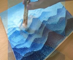 44K views · 448 reactions | Torn Paper Painting / Layered Mountains / Easy Acrylic Painting | Art Video | Facebook