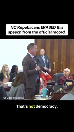 During North Carolina Senate session on October 21, 2025, NC Senator Michael Garrett delivered a powerful speech in opposition to rigged congressional maps introduced by Republicans at the request of Donald Trump. Sen. Garrett's speech was so powerful that Senate Republicans moved to STRIKE the speech from the official Senate record. So we're posting the entirety of it here. #Trump #Republicans #NorthCarolina #GOP #MAGA #Democrats #redistricting | Carlos Marroquin