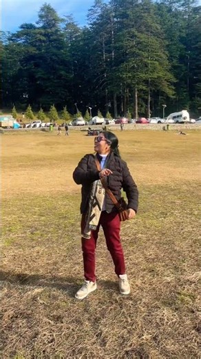 Kite flying in khajjiar chamba HP.
