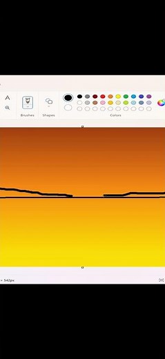 How to draw sunrise in ms paint | paint in computer| art #drawing #art #opticalillussion