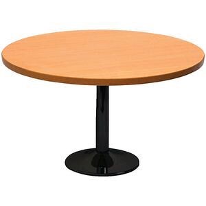 Rapidline Disc Base Round Table 1200mm Cherry and Black
