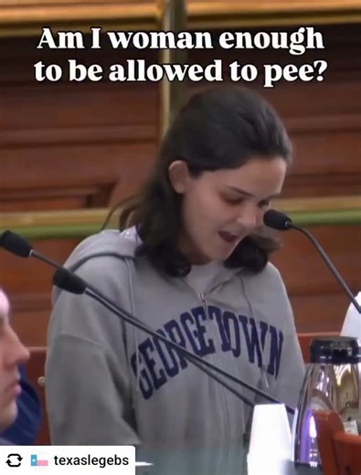 @texaslegebs @arwynrh testifying against Texas Senate Bill 7, the anti-trans bathroom bill. The bill would promote policing of all women, and allow others to decide if they are “woman enough” to use the correct bathroom. #txlege | Pittsburgh Lesbian Correspondents