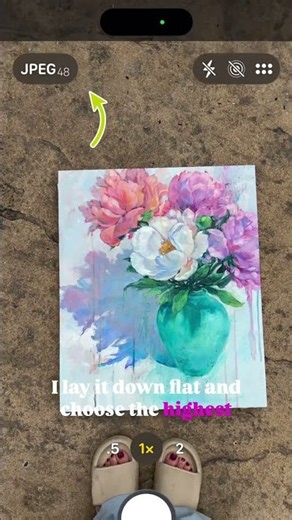 Photographing artwork for print with iphone