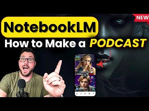 Notebooklm Podcast (How to Make a video podcast with Notebooklm)