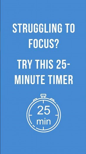 25 Minute Focus Timer – No Music, No Talking