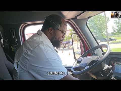 South Texas Vocational Technical Institute CDL Instructor Explains Driving a Manual Tractor Trailer