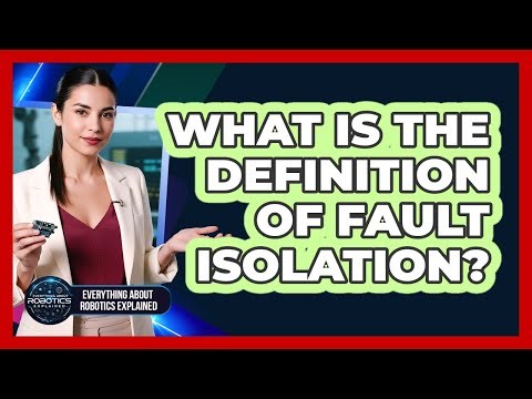 What Is The Definition Of Fault Isolation?