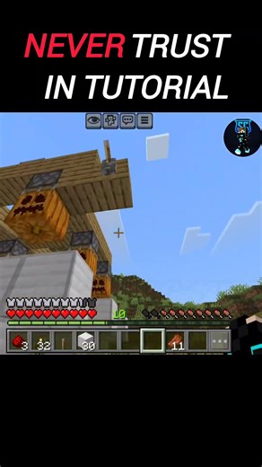 Never trust in minecraft tutorial||😭😨||in minecraft #youtubeshort #viral ‪@sarkarjigamerSG‬