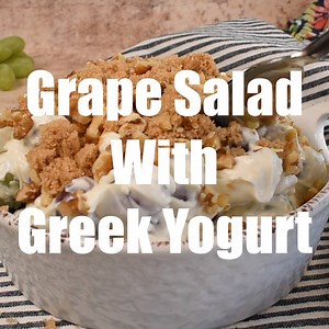 6.4K views · 14 reactions | Grape Salad with Greek Yogurt only takes...