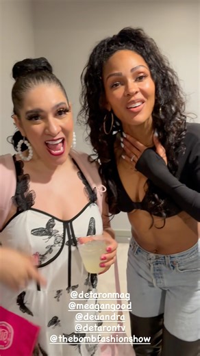 Actress Meagan Good @meagangood host NYFW- Bomb Fashion Show 2025