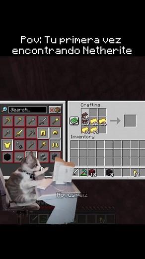 1M views · 31K reactions | Netherite moment  #minecraft #minecraftmemes #minecraftfunny #memes #humor #game #fblifestyletyle | NovusPaiz | Facebook