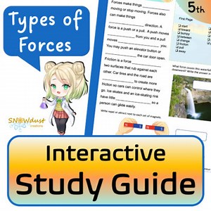 Types of Forces - Florida Science Interactive Study Guide Review