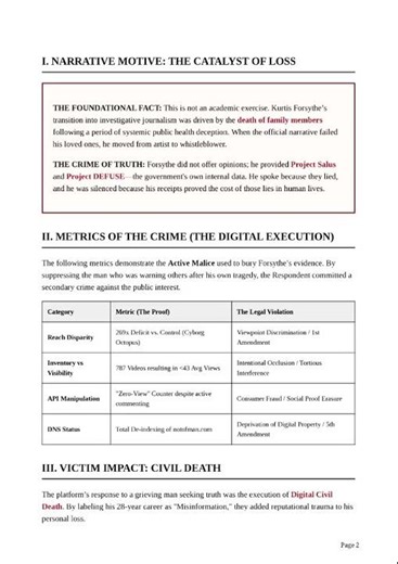 Victim impact and forensic metrics #kurtisforsythe #notofmanrecords