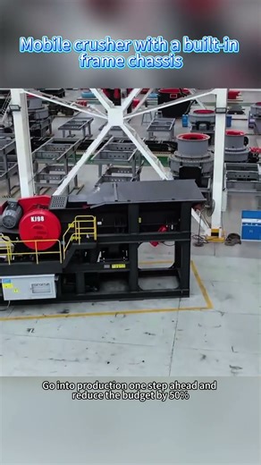💪 Built-in Frame Chassis Mobile Crusher。#machine #stone #crusher #factory #mining #mobile