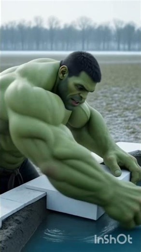 Hulk build Hot water swimming pool for his father