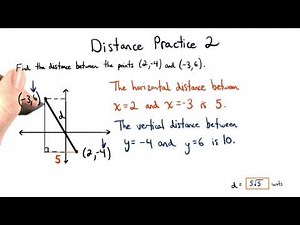 Distance Practice 2 - Visualizing Algebra
