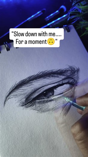 “I draw when words fail” slow down with me....🙃.#shorts #art #drawing #workingartist #indianart