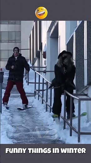 Funny things in winter #funny #viral #shorts