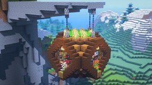 How To Build a Hanging House Minecraft Blog