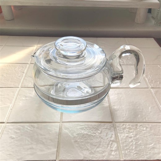 Vintage Pyrex Flameware 6 Cups Glass Teapot #8336. - Etsy UK