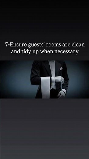 What is Buter service | Duties and responsibility of a butler | hotel butler #youtubeshorts