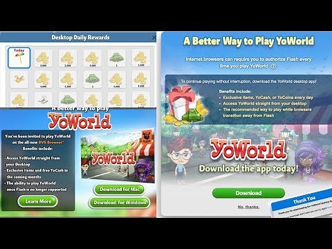YOWORLD DESKTOP APP!!! (DOWNLOADING ON MAC / IOS) (BVG) - FLASH 2020
