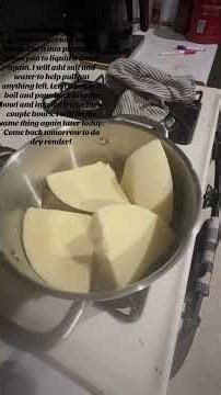 Part 3 of rendering beef fat into tallow. #rendering #beeftallow