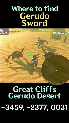 Where to Find Gerudo Sword | #Zelda Tears of the Kingdom #totk