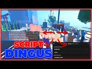 Dingus Script Hack GUI: Auto Win, Complete All Task, ESP, Kill All