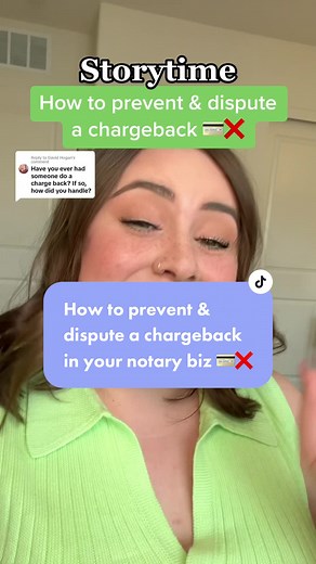 Replying to @David Hogan what to do if you receive a chargeback and how to prevent or dispute a chargeback in your notary business 💳❌ ##remoteonlinenotary##notarybusiness##chargeback##payment##noshow##cancellationpolicy##notarypublic##greenscreen