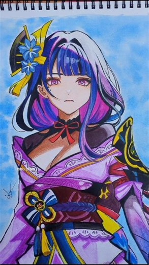 “Raiden Shogun ⚡ Goddess of Eternity | Genshin Impact Fan Art”