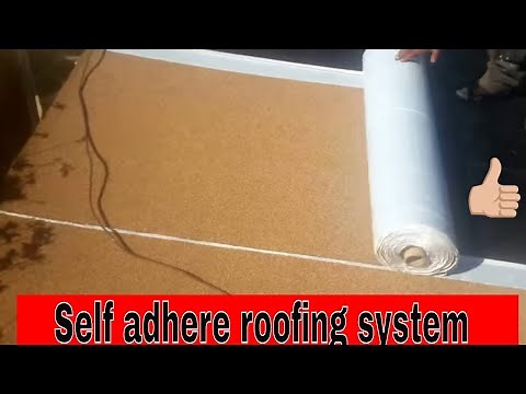 Self Adhere Roofing for flat roofs , SBS "Peel and Stick ruberoid roofing" , anyone can do it !
