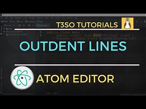How to Outdent Lines in Atom Editor - Keyboard shortcuts