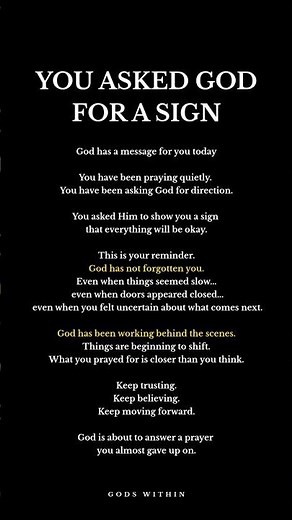 You Asked God For A Sign #jesus #god #faithingod #bibleverse