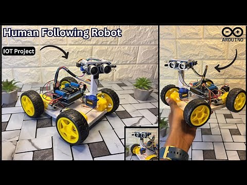This Robot Follows You Like a Shadow! | Arduino Human Following Robot